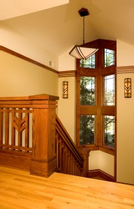 Prairie Style Stair, West Studio,