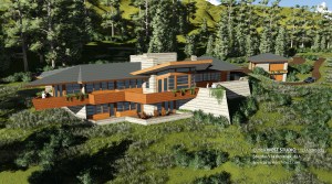 West Studio Architects, Organic Home, Frank Lloyd Wright Inspired