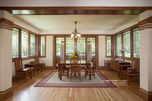 Prairie Style Dining Room, West Studio Architects, frank Lloyd Wright Inspired