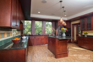 Prairie Style, Frank Lloyd Wright Inspired, Kitchen, West Studio Architects