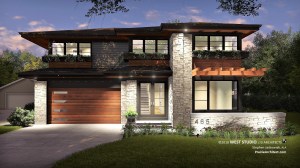 Contemporary, Prairie Style, Frank Lloyd Wright Inspired, New Home Design, West Studio Architects