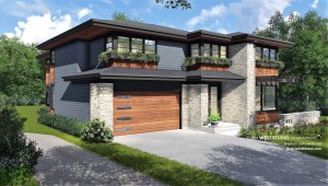 Modern Home Design, Frank Lloyd Wright Inspired, West Studio Architects