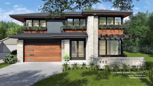 Modern Prairie-style, Frank lloyd Wright Inspired, West Studio Architects