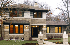 New Prairie Style Home, Frank Lloyd Wright Inspired, WEST STUDIO Architects, Stephen Jaskowiak
