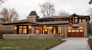 Frank Lloyd Wright Inspired, Prairie Style, WEST STUDIO Architects, Stephen Jaskowiak