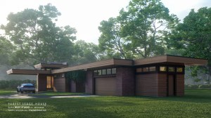 Modern Mid Century Usonian, Frank Lloyd Wright Inspired, West Studio Architects, Stephen Jaskowiak