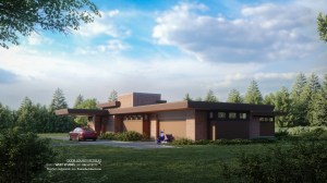 Mid-Century Modern House, Usonian House, Frank Lloyd Wright Inspired, West Studio Architects, Stephen Jaskowiak