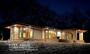 Mid-Century Modern House, Prairie-style, Frank Lloyd Wright Inspired, Exterior, West Studio Architects, Stephen Jaskowiak