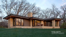 Modern Prairie House, Mid-Century Modern, Usonian House, Frank Lloyd Wright Inspired, West Studio Architects, Stephen Jaskowiak