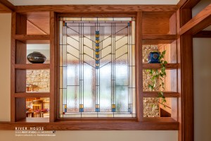 Stained Glass, Frank Lloyd Wright Inspired, Prairie Style, West Studio Architects, Stephen Jaskowiak