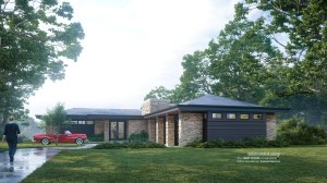 Solar House, Frank lloyd Wright inspired, Mid century Modern, West Studio Architects, Stephen Jaskowiak