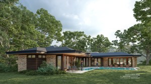 Solar House, Frank Lloyd Wright Inspired, Mid Century Modern, Modern Usonian, West Studio Architects, Stephen Jaskowiak