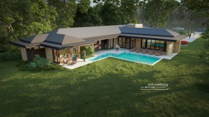 Solar House, Tesla Solar Roof Shingles, Frank Lloyd Wright Inspired, West Studio Architects, Stephen Jaskowiak