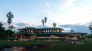 Modern Prairie Style House, Frank Lloyd Wright Inspired, WEST STUDIO Architects, Stephen Jaskowiak, PR