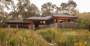 Frank Lloyd Wright Inspired, Organic Architecture, Prairie-style House, West Studio Architects, Stephen Jaskowiak