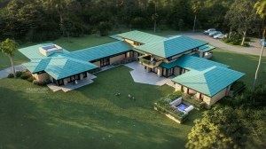 Modern Prairie Style House, Frank Lloyd Wright Inspired, WEST STUDIO Architects, Stephen Jaskowiak, PR