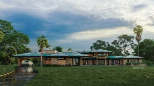Modern Prairie Style House, Frank Lloyd Wright Inspired, WEST STUDIO Architects, Stephen Jaskowiak, PR