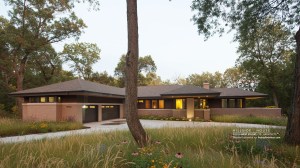 Frank Lloyd Wright Inspired Modern Prairie House