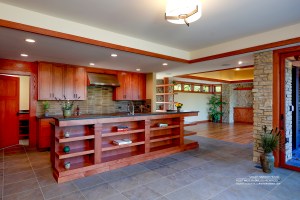 Frank Lloyd Wright Inspired, Mid Century Modern, Kitchen Island, WEST STUDIO Architects, Stephen Jaskowiak