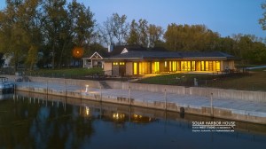 Net Zero House, Frank Lloyd Wright Inspired Design, Organic Architecture, Tesla Solar Roof Shingles, Geothermal, West Studio Architects, Stephen Jaskowiak, Architect